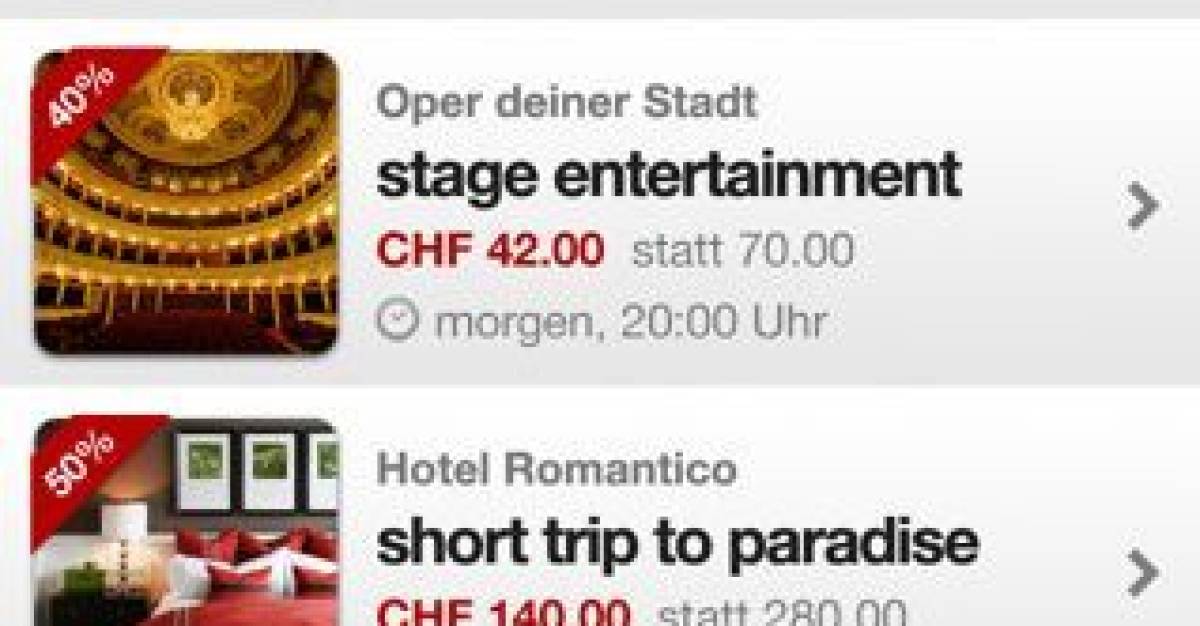 iPhone/Android: App für Last-Minute-Tickets - pctipp.ch