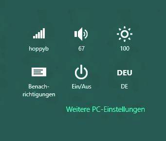 Zentrale Einstellungen sind in Windows 8 gut versteckt