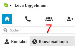 Die Gruppenfunktion in der Navigation