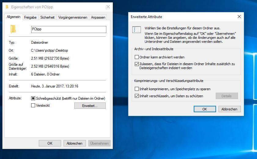 Windows 10: Ordner verschlüsseln – so gehts - pctipp.ch