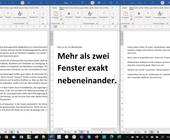 Screenshot dreier Word-Fenster nebeneinander