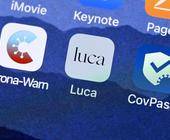 Verknüpfung der Luca-App auf einem Smartphone