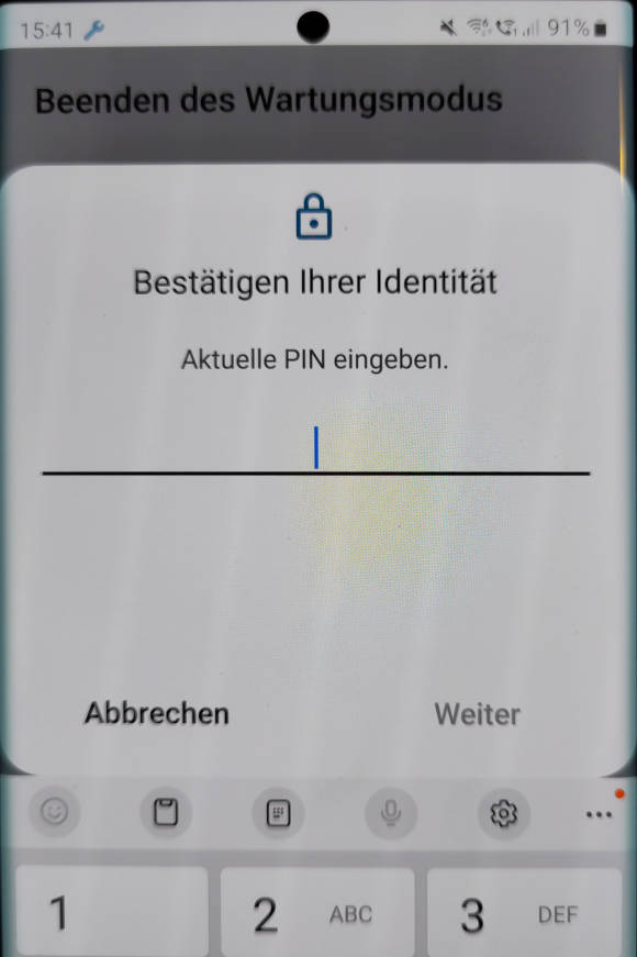 Die Pin-Abfrage