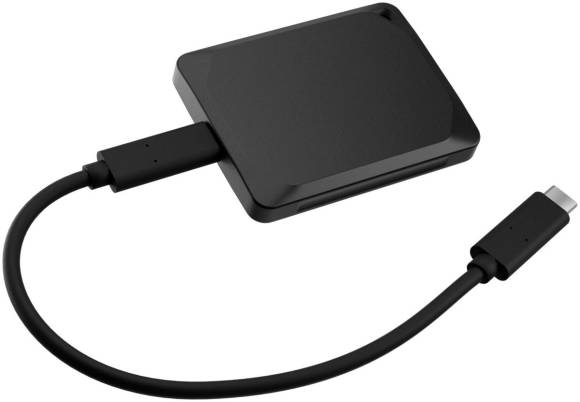 Bild 4: Ein klassisches externes SSD mit USB-C-Kabel