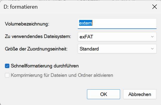 Bild 5: Die Formatierungseinstellungen sind auch hier übersichtlich
