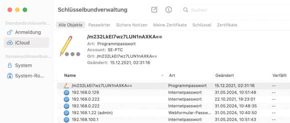 Bild 1: Die Schlüsselbundverwaltung gibt es zwar heute noch, aber niemand will etwas damit zu tun haben