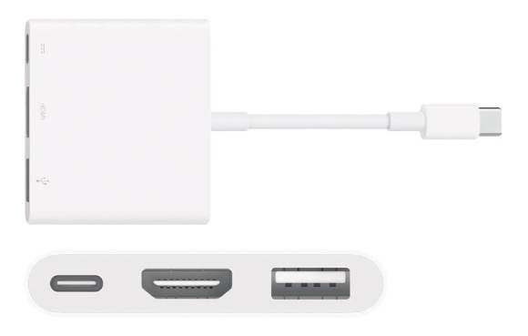 Bild 2: Der AV-Adapter von Apple verbindet jedes Display über HDMI