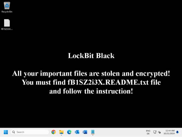 Bild 1: Hier hat die Ransomware LockBit zugeschlagen und die Daten auf allen verbundenen Laufwerken verschlüsselt