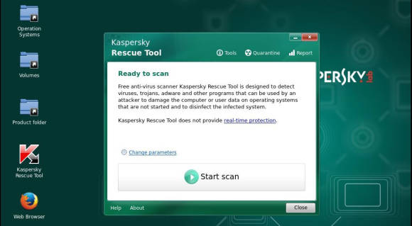 Bild 7: Nachdem Sie sich einen Kaspersky-Rettungs-Stick angelegt haben, bereinigen Sie den Computer vor der Datenrettung